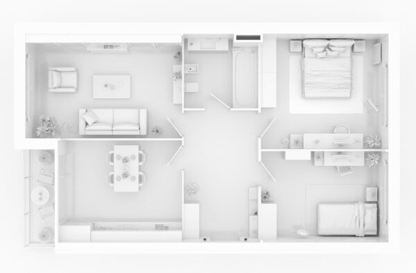 Distribución diseño interior casa