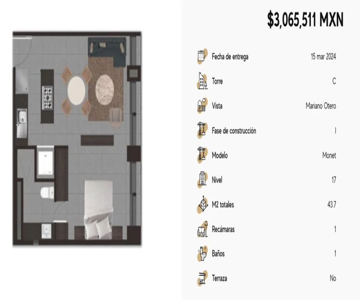 Departamento En Venta,Moderna,Juan Ruiz de Alarcón 519, Guadalajara, Jalisco 44190, 1 Cuarto,1 Baño,Juan Ruiz de Alarcón,1,p2R5zW8 Departamento En Venta,Moderna,Juan Ruiz de Alarcón 519, Guadalajara, Jalisco 44190, 1 Cuarto,1 Baño,Juan Ruiz de Alarcón,1,p2R5zW8