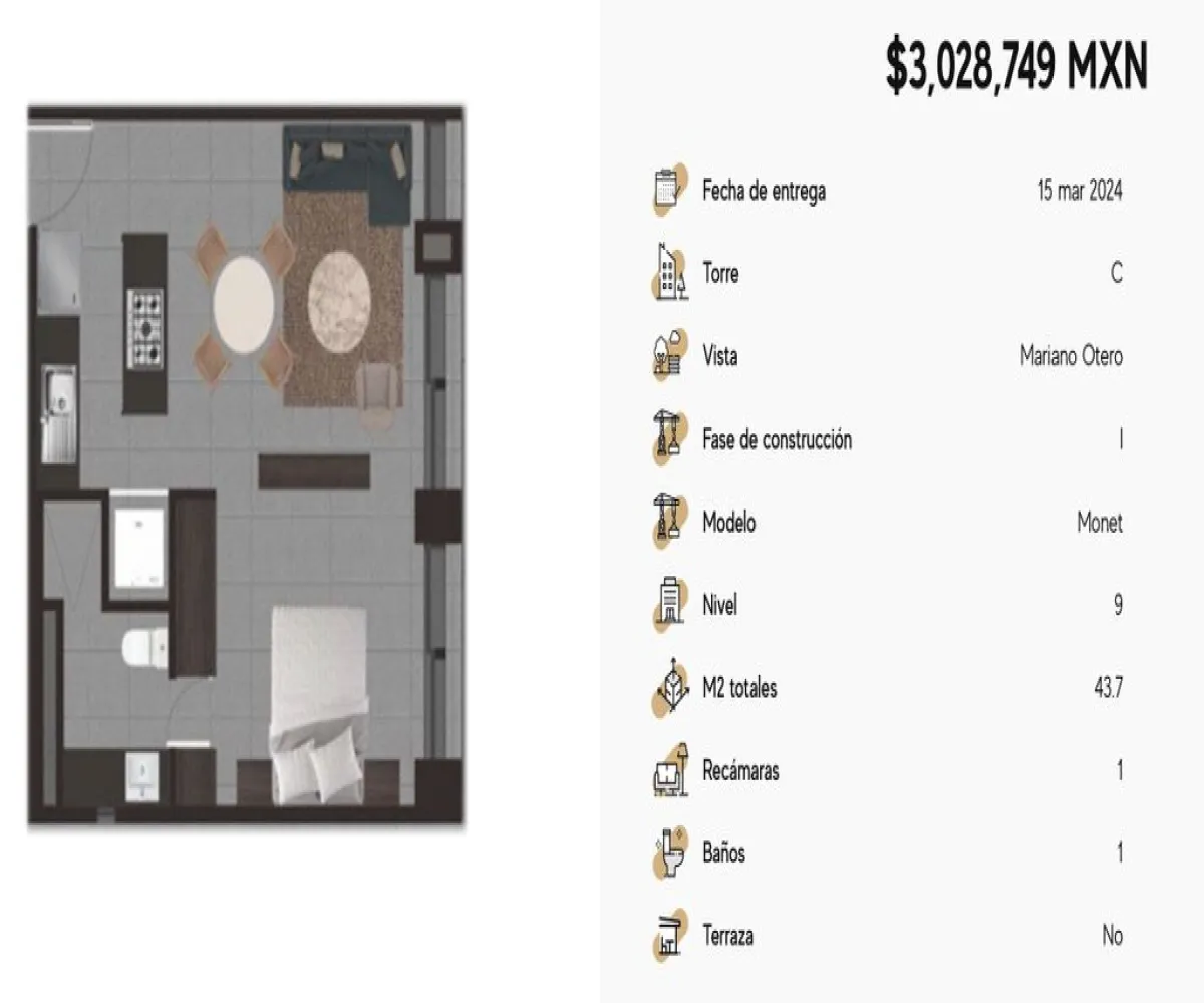 Departamento En Venta,Moderna,Juan Ruiz de Alarcón 519, Guadalajara, Jalisco 44190, 1 Cuarto,1 Baño,Juan Ruiz de Alarcón,1,p2R5zW8 Departamento En Venta,Moderna,Juan Ruiz de Alarcón 519, Guadalajara, Jalisco 44190, 1 Cuarto,1 Baño,Juan Ruiz de Alarcón,1,p2R5zW8