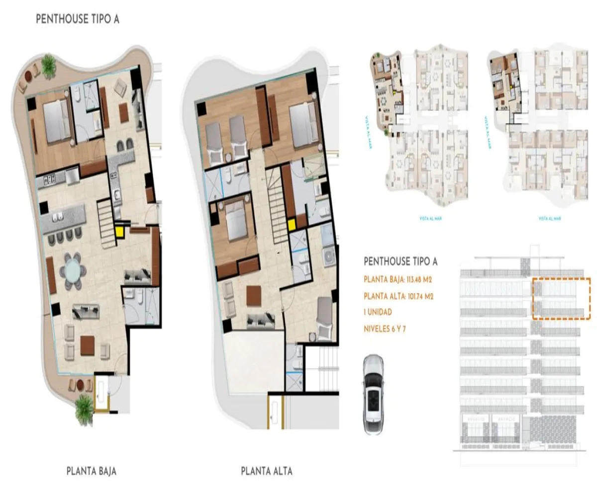 Departamento En Venta,Bucerías Centro,Torre Las Olas bucerias S/N, Bahía de Banderas, Nayarit 63732, 4 Habitaciones,5 Baños,Torre Las Olas bucerias ,2,pKRHUfD