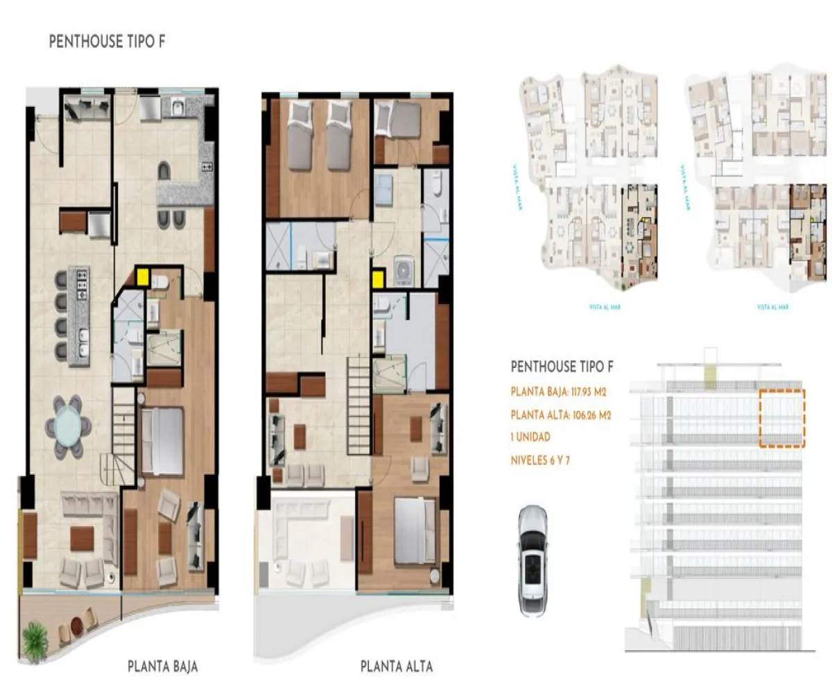 Departamento En Venta,Bucerías Centro,Torre Las Olas bucerias S/N, Bahía de Banderas, Nayarit 63732, 4 Habitaciones,5 Baños,Torre Las Olas bucerias ,2,pKRHUfD