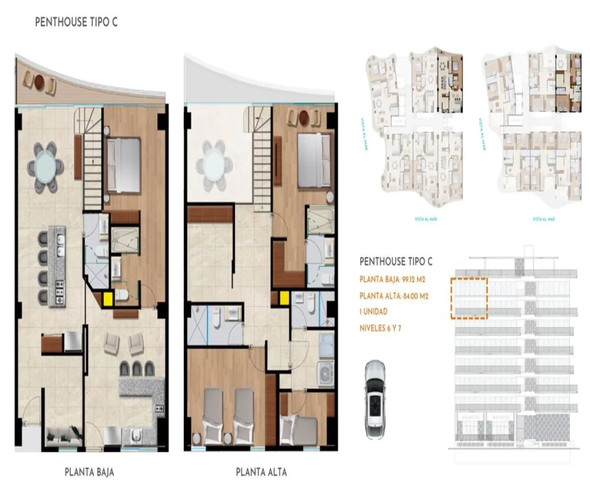 Departamento En Venta,Bucerías Centro,Torre Las Olas bucerias S/N, Bahía de Banderas, Nayarit 63732, 4 Habitaciones,5 Baños,Torre Las Olas bucerias ,2,pKRHUfD