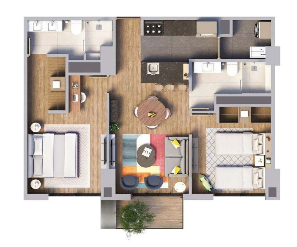 Departamento En Venta,Ladron De Guevara,Avenida de las Américas 505, Ladron De Guevara, Jalisco 44650, 2 Habitaciones,2 Baños,Avenida de las Américas,1,p2tcMXZ