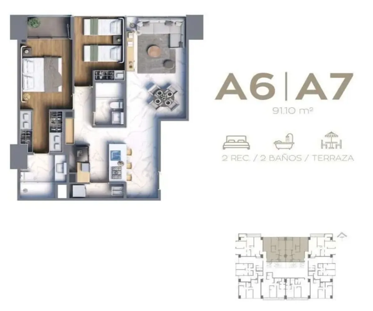 Departamento En Venta,Fracc Juan Manuel Vallarta,Avenida México S/N, Zapopan, Jalisco 45120, 2 Habitaciones,2 Baños,Avenida México,1,pLZvC2n