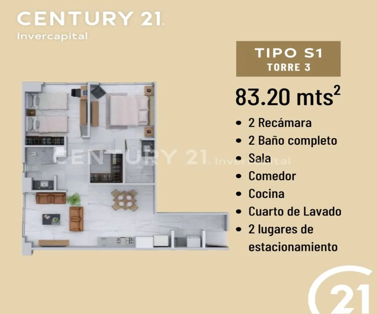 Departamento En PreVenta,Jardines Del Sol,Av. Labna 1437, Zapopan, Jalisco 45050, 1 Cuarto,1 Baño,Av. Labna ,1,pBorIci