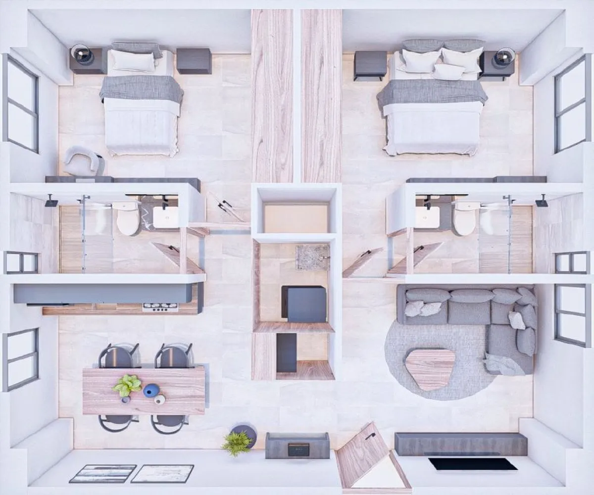 Departamento En PreVenta,Ciudad Granja,calzada central 1, Zapopan, Jalisco 45010, 2 Habitaciones,2 Baños,calzada central,1,p2zm5RE