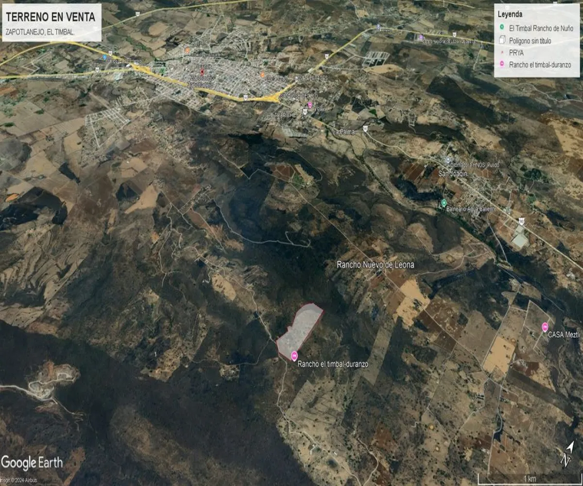 Terreno En Venta,zapotlanejo,PREDIO EL TIMBAL S/N, Zapotlanejo, Jalisco 45430,PREDIO EL TIMBAL,p76vCe0