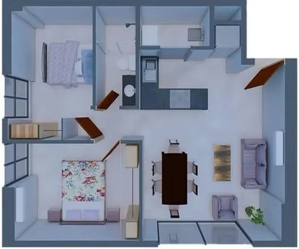 Departamento En Venta,Nueva España,Avenida Cristóbal Colón 4853 1201, Guadalajara, Jalisco 44980, 2 Habitaciones,1 Baño,Avenida Cristóbal Colón,1,p6uKjjR