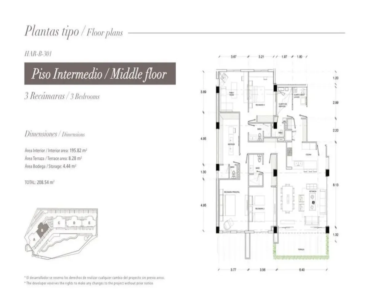Departamento En Venta,Yucatán Country Club,Avenida Paseo del Jaguar S/N B701, Mérida, Yucatán 97308, 3 Habitaciones,4 Baños,Avenida Paseo del Jaguar,1,pRFDS4I