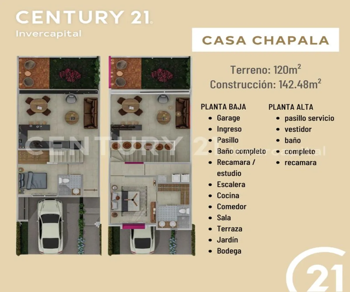 Casa En Venta,Nuevo,La Estación 86, Chapala, Jalisco 45900, 2 Habitaciones,3 Baños,La Estación,1,p0HCedc
