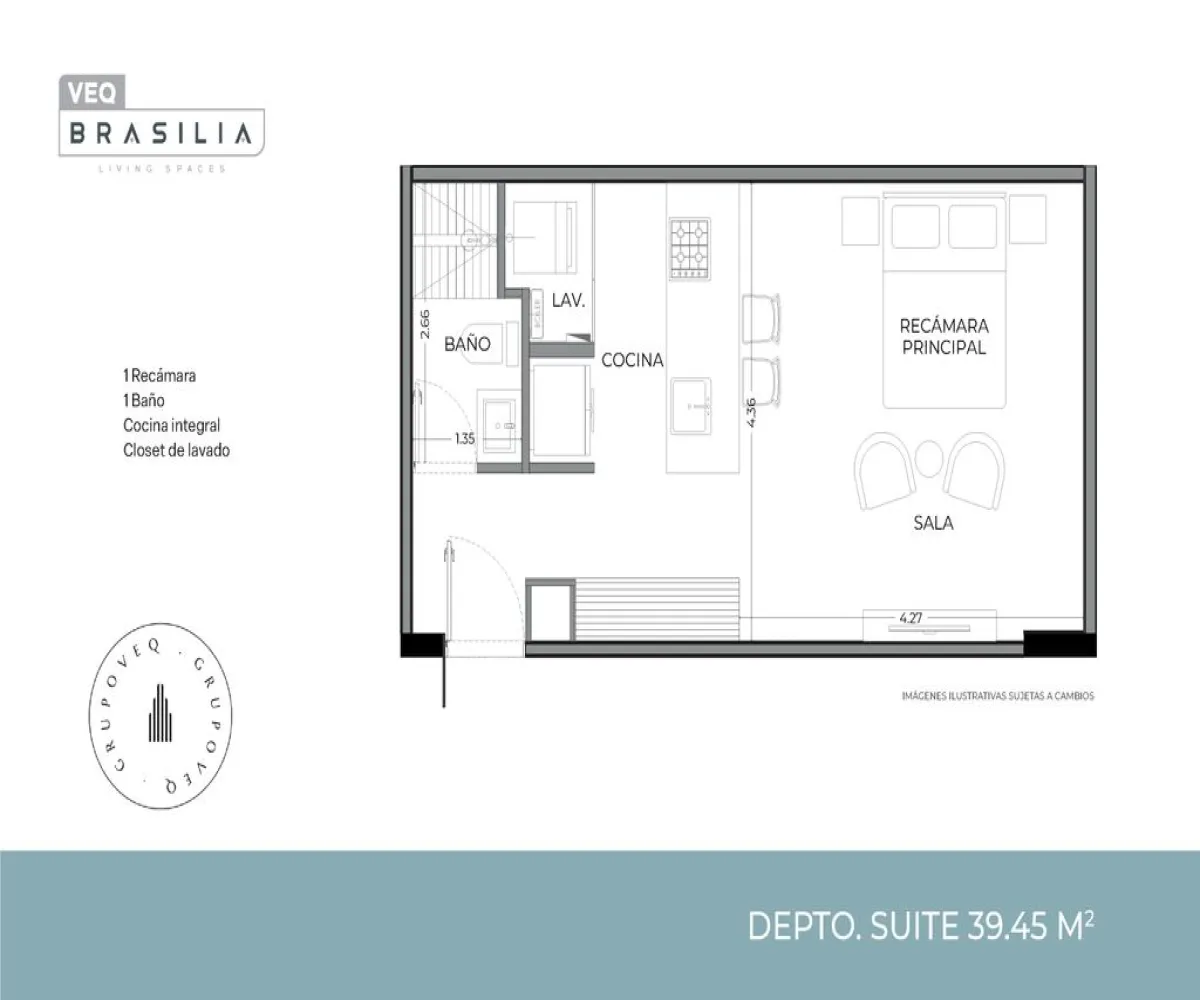 Departamento En Venta,Colomos Providencia,Brasilia 2790, Guadalajara, Jalisco 44660, 1 Cuarto,1 Baño,Brasilia,1,pJLVL03