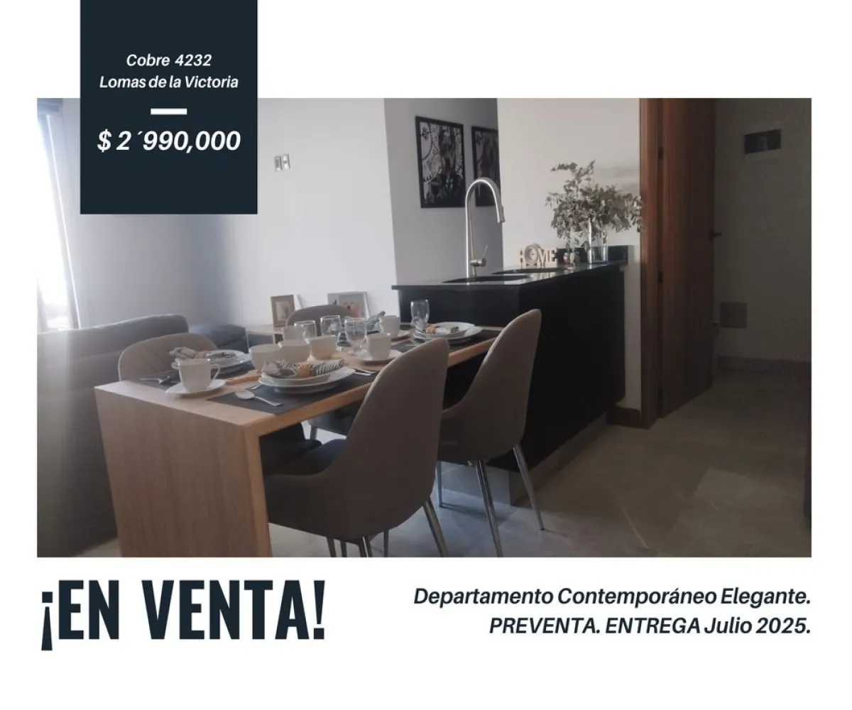 Departamento En Venta,Lomas de La Victoria,Calle Cobre 4232, San Pedro Tlaquepaque, Jalisco 45607, 2 Habitaciones,2 Baños,Calle Cobre,4,pqiDdx9