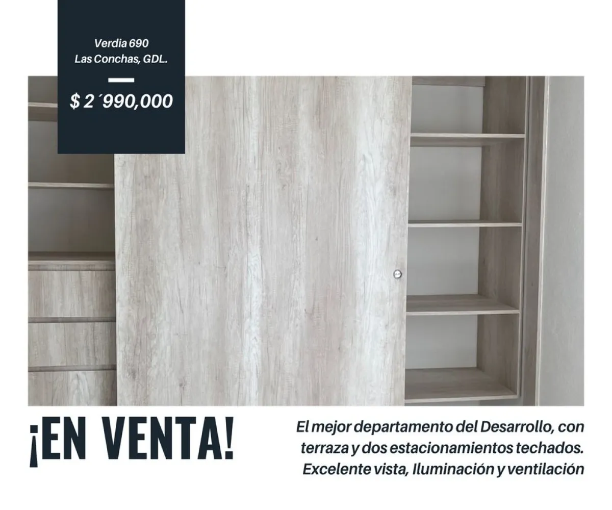 Departamento En Venta,Las Conchas,Calle José Luis Verdía 690 12, Guadalajara, Jalisco 44460, 2 Habitaciones,2 Baños,Calle José Luis Verdía,4,pSEFRSW