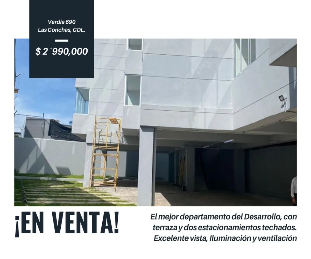 Departamento En Venta,Las Conchas,Calle José Luis Verdía 690 12, Guadalajara, Jalisco 44460, 2 Habitaciones,2 Baños,Calle José Luis Verdía,4,pSEFRSW