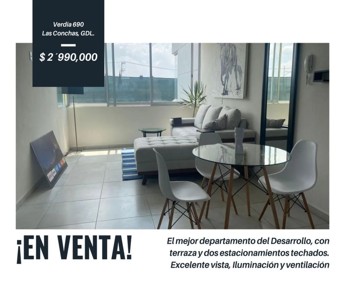 Departamento En Venta,Las Conchas,Calle José Luis Verdía 690 12, Guadalajara, Jalisco 44460, 2 Habitaciones,2 Baños,Calle José Luis Verdía,4,pSEFRSW