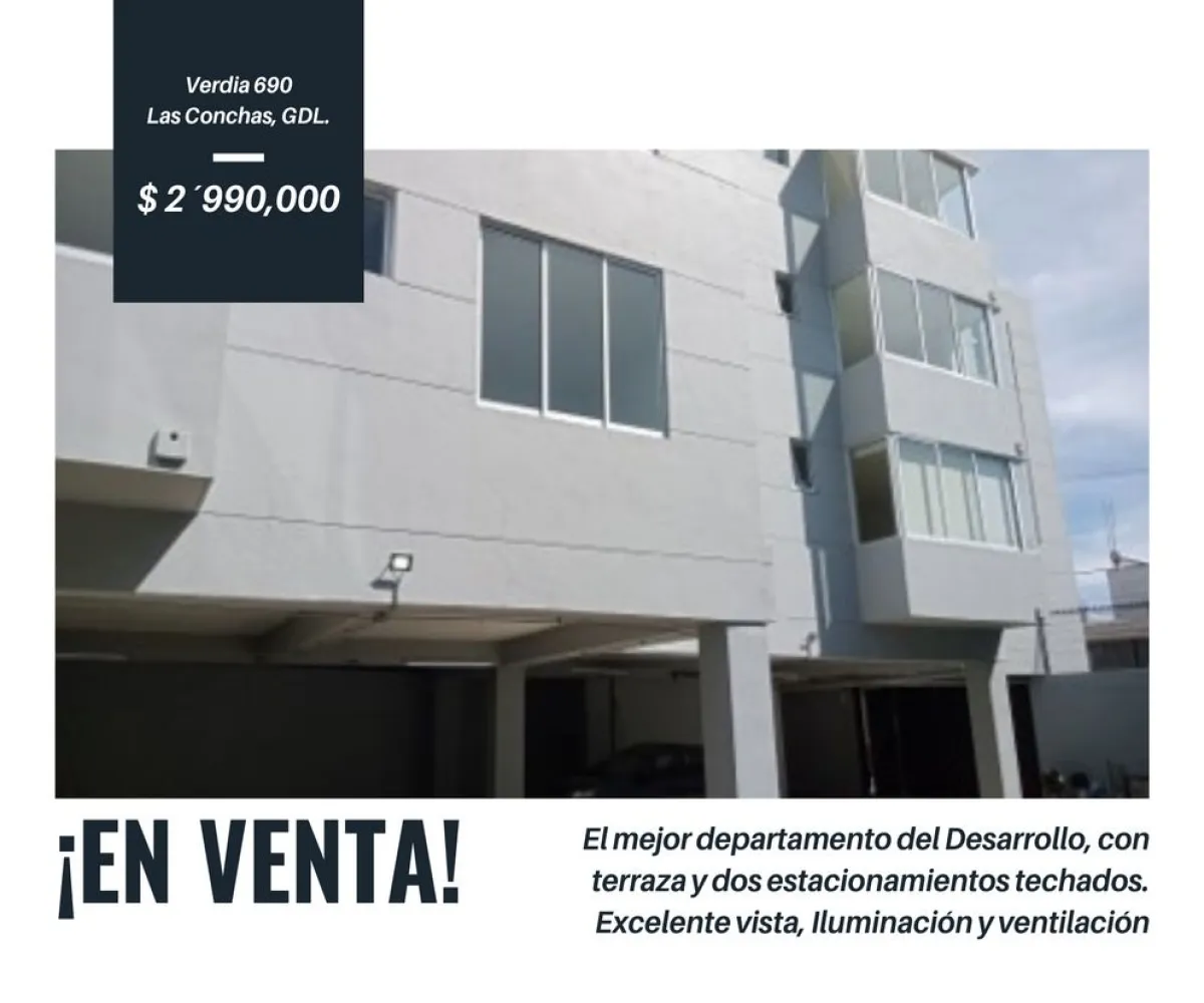 Departamento En Venta,Las Conchas,Calle José Luis Verdía 690 12, Guadalajara, Jalisco 44460, 2 Habitaciones,2 Baños,Calle José Luis Verdía,4,pSEFRSW