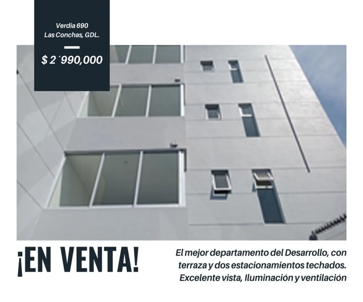Departamento En Venta,Las Conchas,Calle José Luis Verdía 690 12, Guadalajara, Jalisco 44460, 2 Habitaciones,2 Baños,Calle José Luis Verdía,4,pSEFRSW