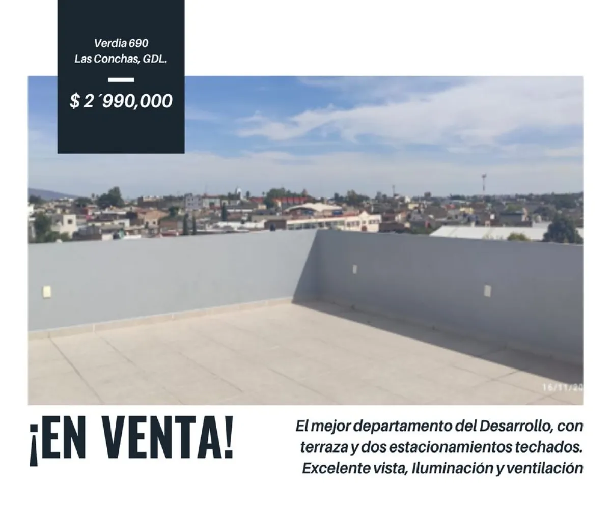 Departamento En Venta,Las Conchas,Calle José Luis Verdía 690 12, Guadalajara, Jalisco 44460, 2 Habitaciones,2 Baños,Calle José Luis Verdía,4,pSEFRSW