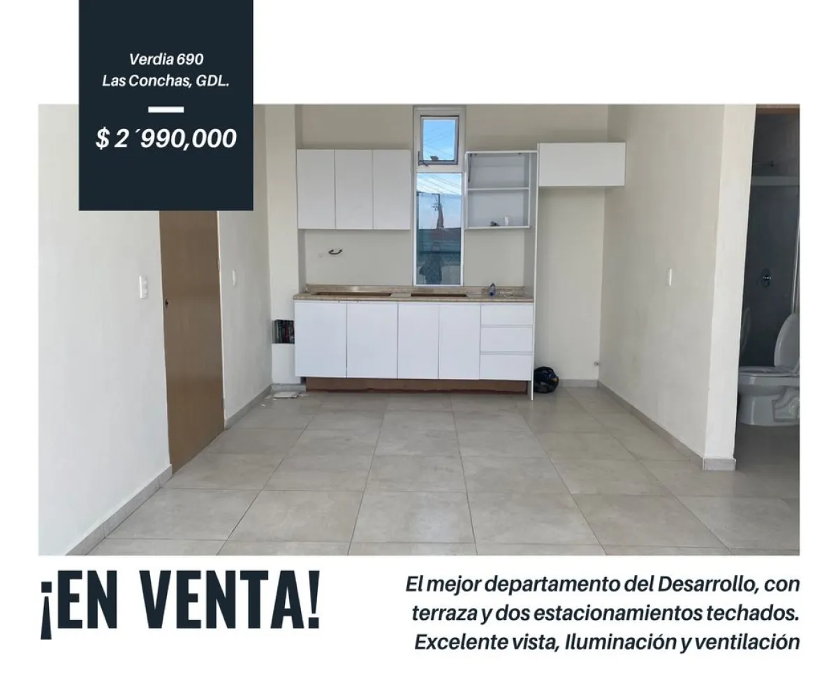 Departamento En Venta,Las Conchas,Calle José Luis Verdía 690 12, Guadalajara, Jalisco 44460, 2 Habitaciones,2 Baños,Calle José Luis Verdía,4,pSEFRSW
