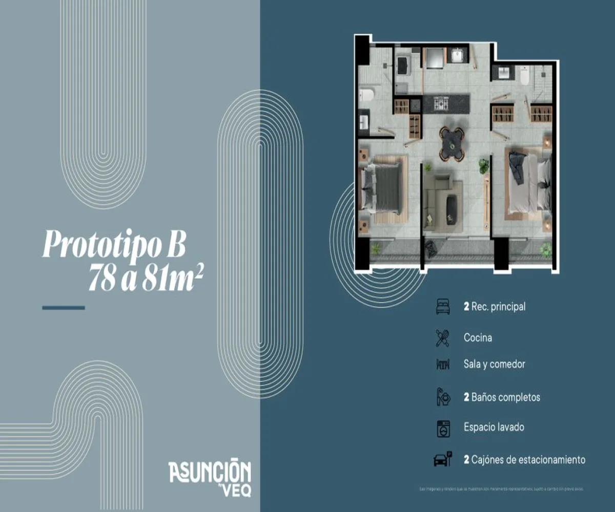 Departamento En Venta,Colomos Providencia,Calle Asunción 1930, Guadalajara, Jalisco 44660, 2 Habitaciones,2 Baños,Calle Asunción,1,peZd3sq