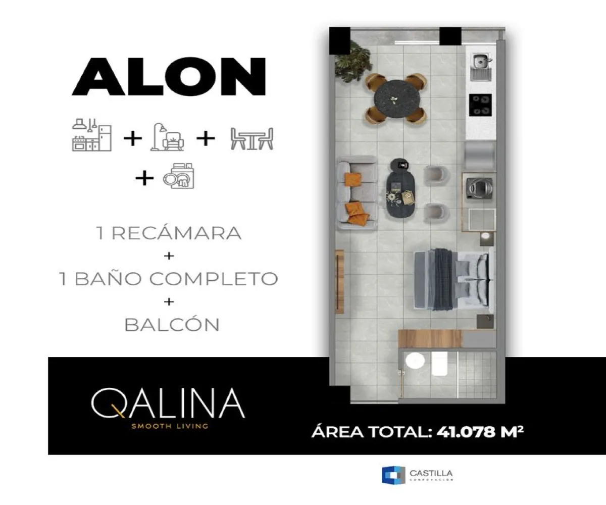 Departamento En PreVenta,Ladron De Guevara,Avenida Miguel Hidalgo y Costilla 1402, Guadalajara, Jalisco 44600, 1 Cuarto,1 Baño,Avenida Miguel Hidalgo y Costilla,1,pMsxspd