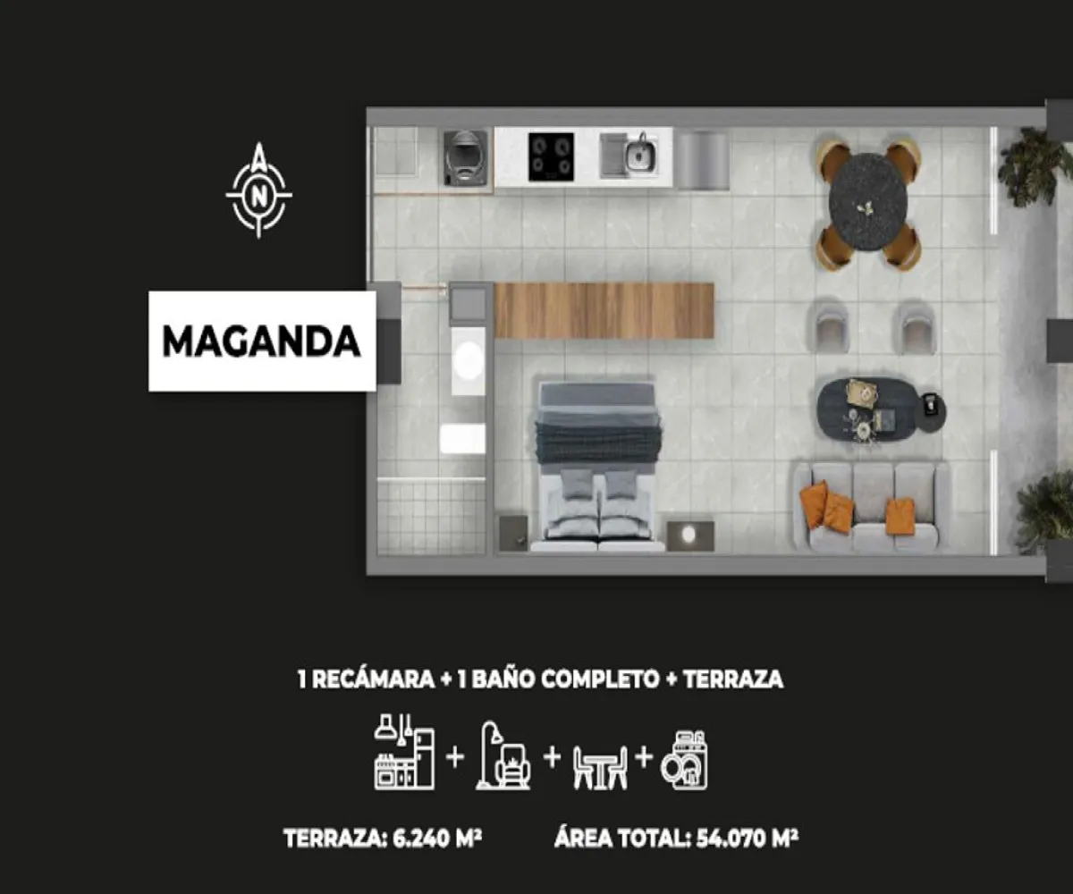 Departamento En PreVenta,Ladron De Guevara,Avenida Miguel Hidalgo y Costilla 1402, Guadalajara, Jalisco 44600, 1 Cuarto,1 Baño,Avenida Miguel Hidalgo y Costilla,1,pMsxspd