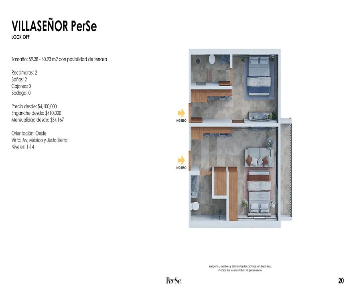 Departamento En Venta,Arcos Vallarta,Calle Pablo Villaseñor 131, Guadalajara, Jalisco 44130, 2 Habitaciones,2 Baños,Calle Pablo Villaseñor,1,pjofX5d