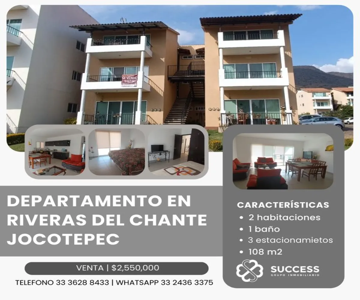 Departamento En Venta,Riveras del Chante,Riveras del Chante |, México, Jalisco 45825, 2 Habitaciones,1 Baño,Riveras del Chante,1,pNrRzqB