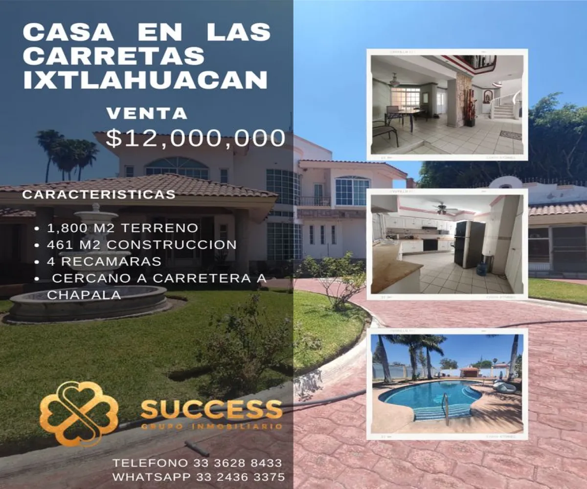Casa En Venta,Las Carretas,Las Carretas |, Ixtlahuacán de los Membrillos, Jalisco 45641, 4 Habitaciones,3 Baños,Las Carretas,1,p8nmCJ7