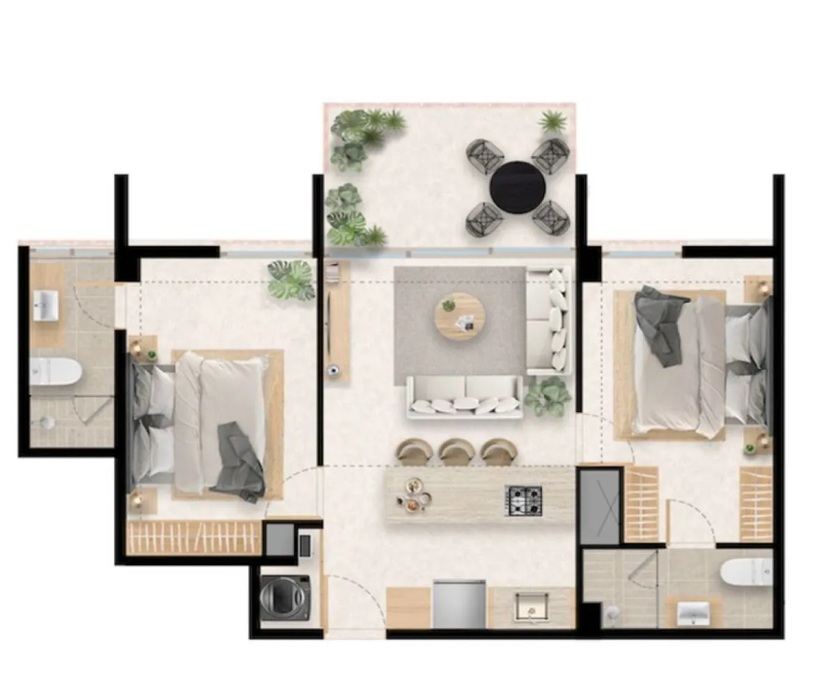 Departamento En Venta,Sin Nombre Bucerias,Boulevard Riviera Nayarit 144, Bahía de Banderas, Nayarit 63738, 2 Habitaciones,2 Baños,Boulevard Riviera Nayarit,1,pMv9Fx9