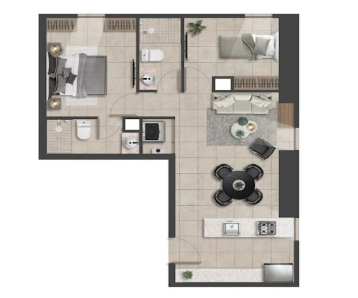 Departamento En Venta,Zapopan Centro,Avenida José Parres Arias 175, Zapopan, Jalisco 45160, 2 Habitaciones,2 Baños,Avenida José Parres Arias,1,p9BUb0B