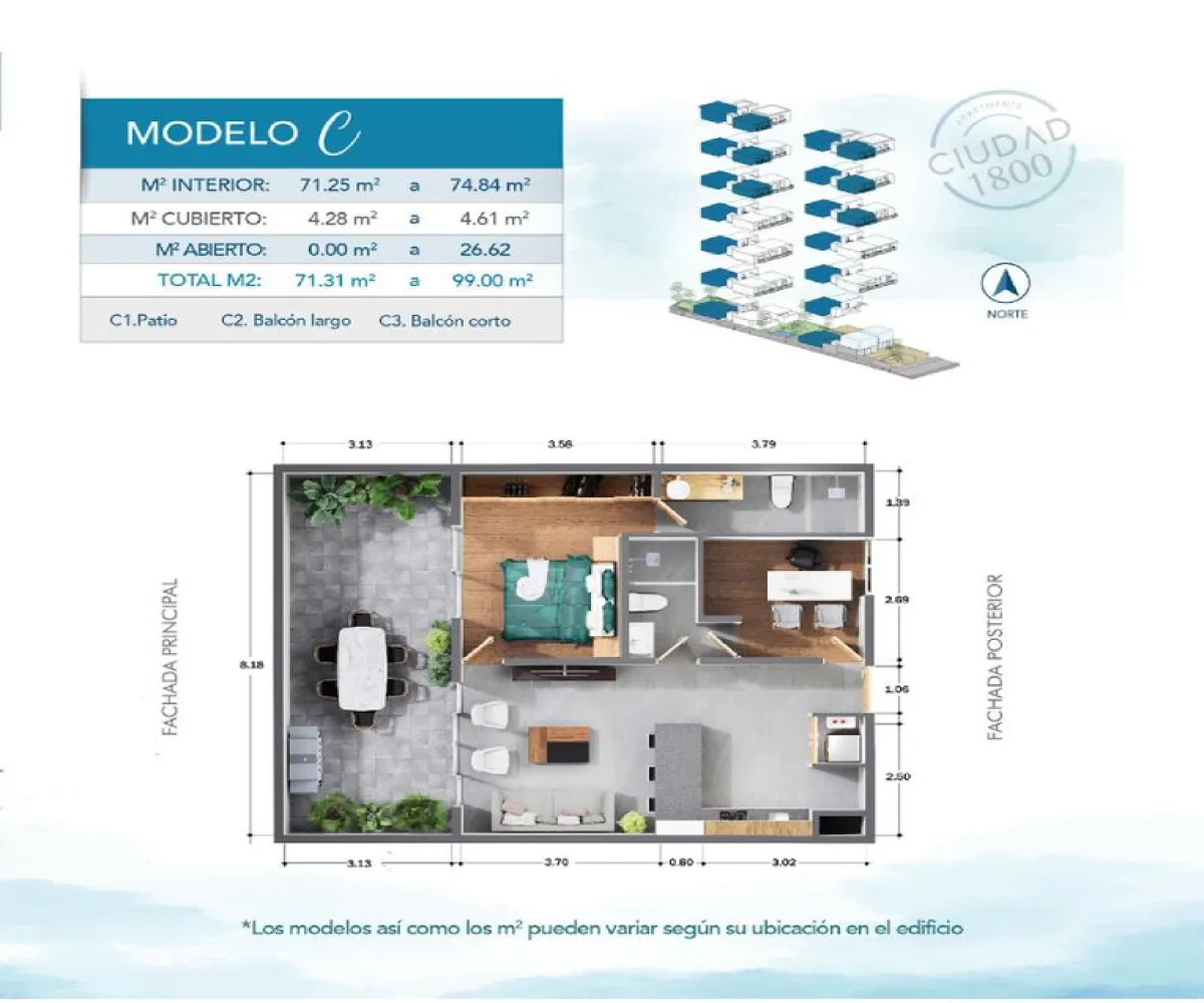Departamento En Venta,Granja,Calzada Circunvalación Poniente 794, Zapopan, Jalisco 45010, 2 Habitaciones,1 Baño,Calzada Circunvalación Poniente,1,pCbQDfI