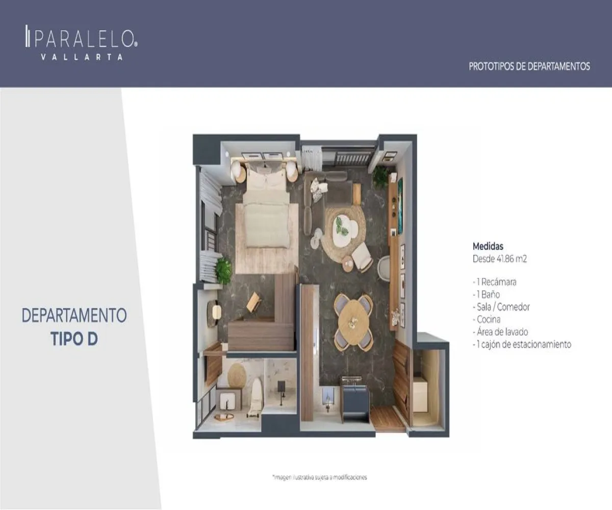 Departamento En Venta,Santa María del Pueblito,Avenida Ignacio L Vallarta 5599, Zapopan, Jalisco 45018, 1 Cuarto,1 Baño,Avenida Ignacio L Vallarta,1,p1OZ5jm