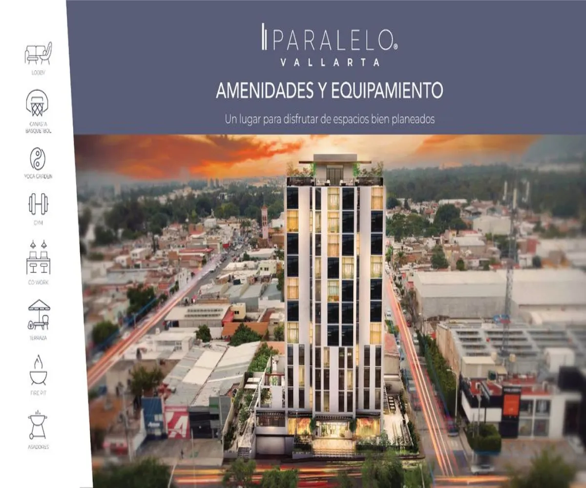 Departamento En Venta,Santa María del Pueblito,Avenida Ignacio L Vallarta 5599, Zapopan, Jalisco 45018, 1 Cuarto,1 Baño,Avenida Ignacio L Vallarta,1,p1OZ5jm