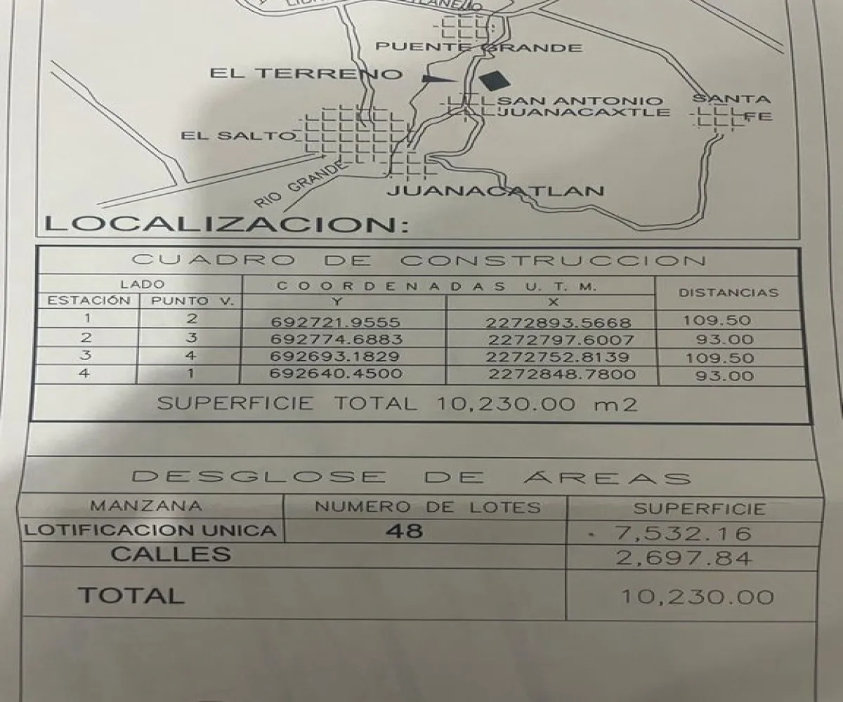 Terreno En Venta,PREDIO LA AURORA,las palmas S/N, Juanacatlán, Jalisco 45880,las palmas,pYVIO94