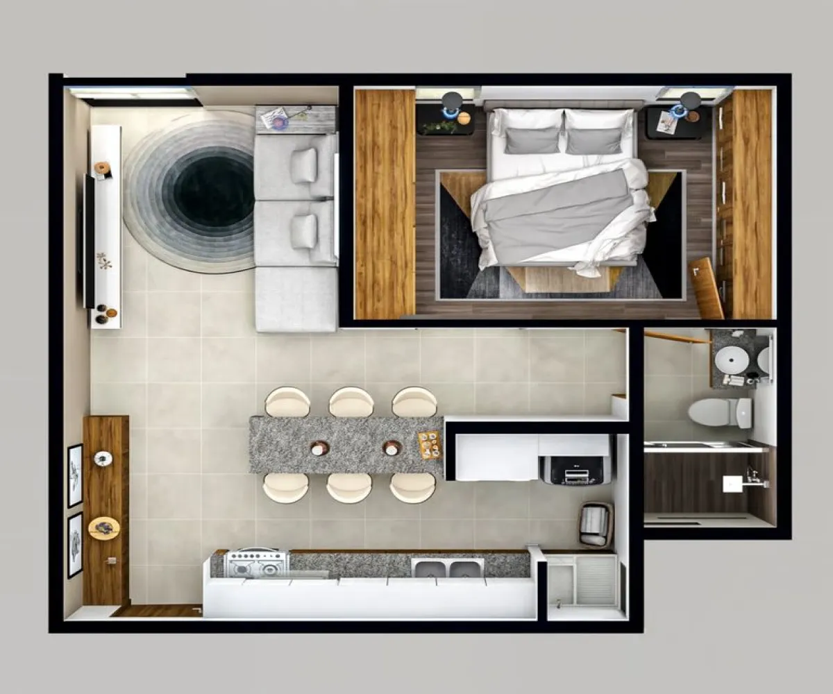 Departamento En PreVenta,La Perla,Calle Federación 415, Guadalajara, Jalisco 44360, 1 Cuarto,1 Baño,Calle Federación,1,ppinMyx