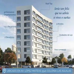 Departamento En Venta,Las Águilas,López Mateos S/N, Zapopan, Jalisco 45080, 2 Habitaciones,2 Baños,López Mateos ,9,pFcKaar
