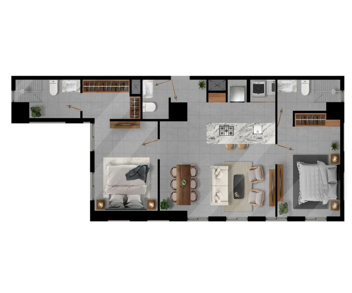 Departamento En Venta,Colomos Providencia,Brasilia 1, Guadalajara, Jalisco 44660, 2 Habitaciones,2 Baños,Brasilia,1,pLnJkez