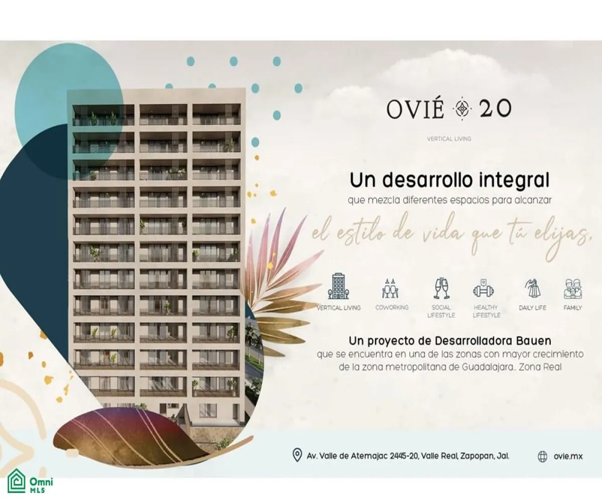 En Venta,Valle Real,Av. Valle de Atemajac 2445-20, Zapopan, Jalisco 45138, 3 Habitaciones,2 Baños,Av. Valle de Atemajac,1,MX23428022