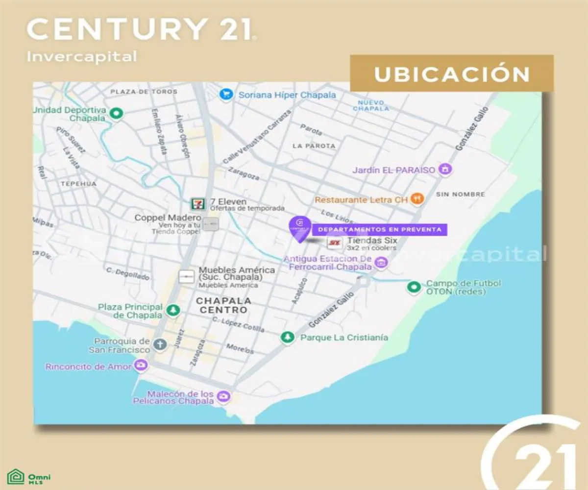 En Venta,Chapala Centro,La Estación 86, Chapala, Jalisco 45900, 2 Habitaciones,3 Baños,La Estación,2,MX24803866