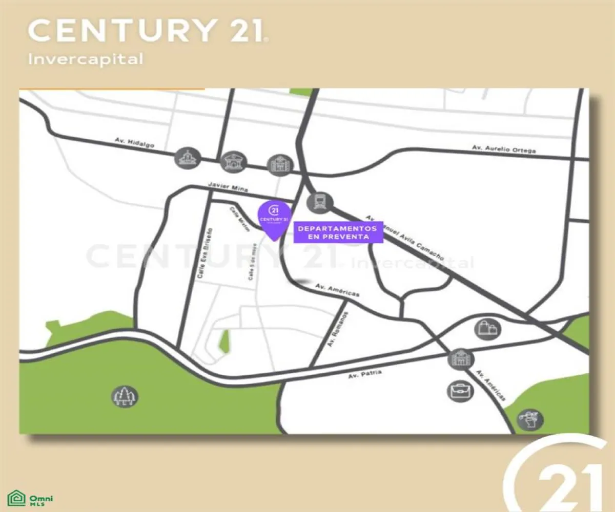 Departamento En Venta,Zapopan Centro,Prol. Av. Americas 308, Zapopan, Jalisco 45100, 1 Cuarto,1 Baño,Prol. Av. Americas,MX25719696