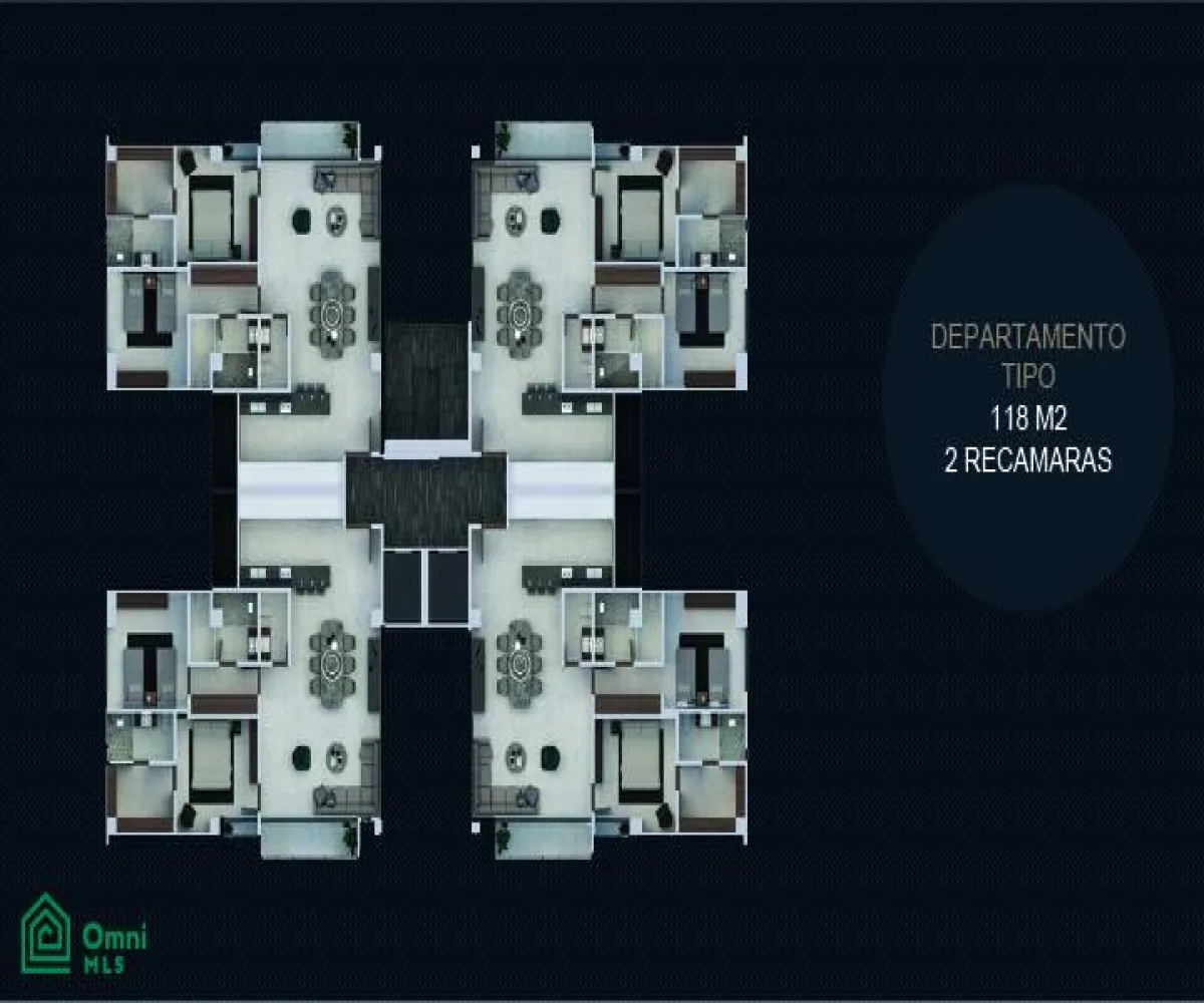 Departamento En Venta,Juan Manuel Vallarta,Libra Departamento 333, Zapopan, Jalisco 45120, 2 Habitaciones,2 Baños,Libra Departamento,3,MX2585538