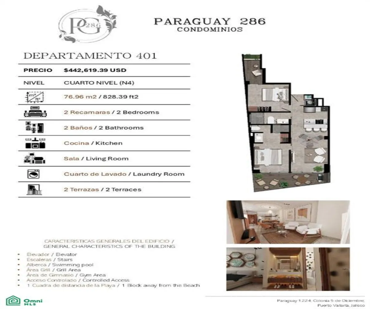 En Venta,5 de Diciembre,Paraguay 1224, Puerto Vallarta, Jalisco 48350, 2 Habitaciones,2 Baños,Paraguay,3,MX25930255