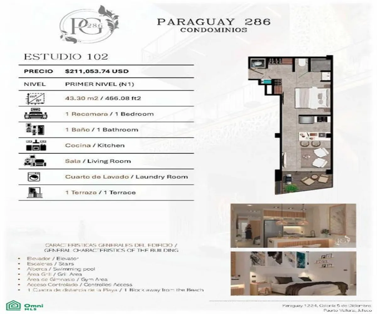 En Venta,5 de Diciembre,paraguay 1224, Puerto Vallarta, Jalisco 48350,1 Baño,paraguay,MX25930295