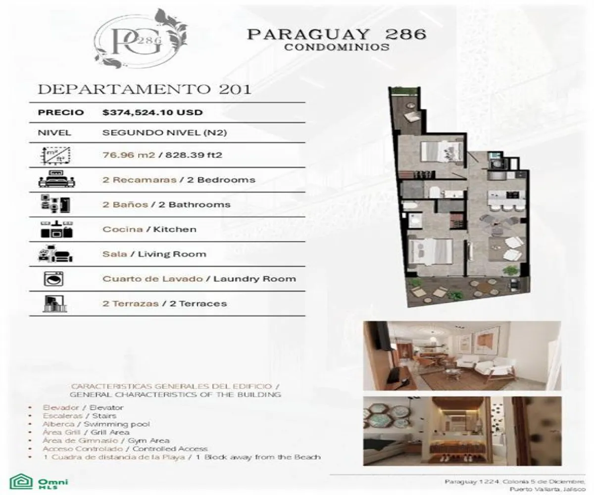 En Venta,5 de Diciembre,Paraguay 1224, Puerto Vallarta, Jalisco 48350, 2 Habitaciones,2 Baños,Paraguay,MX25930844