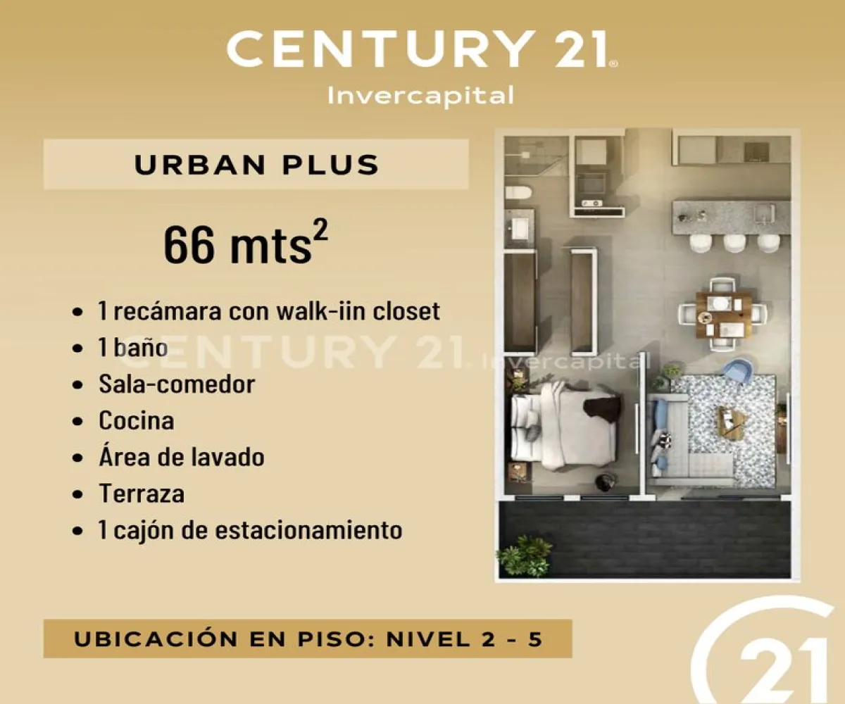 Departamento En Venta,Moderna,Calle General San Martín 584, Guadalajara, Jalisco 44190, 1 Cuarto,1 Baño,Calle General San Martín,1,plHq3Ij