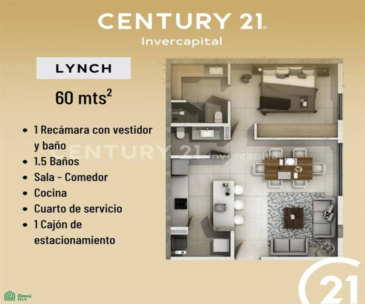 En Venta,Arcos Sur,Av. Morelos 2238, Guadalajara, Jalisco 44500, 1 Cuarto,1 Baño,Av. Morelos,3,MX25953501