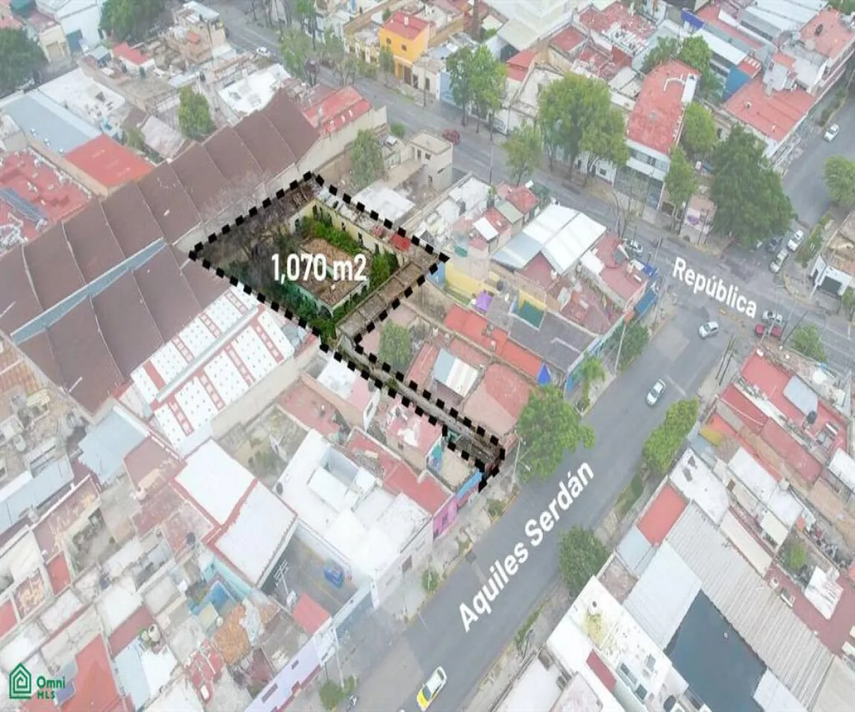 Terreno En Venta,La Perla,Aquiles Serdán 480, Guadalajara, Jalisco 44360,Aquiles Serdán,MX25957027