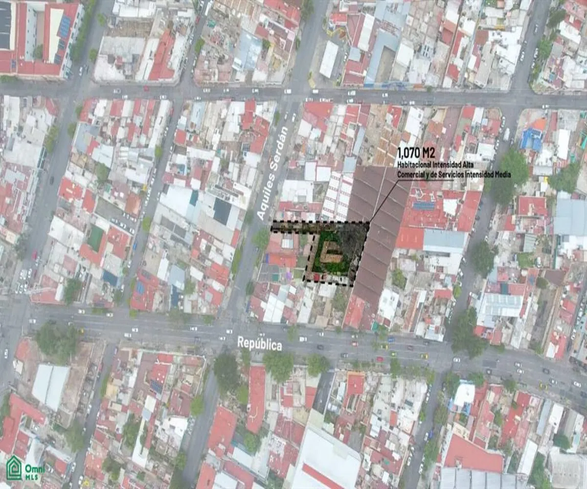 Terreno En Venta,La Perla,Aquiles Serdán 480, Guadalajara, Jalisco 44360,Aquiles Serdán,MX25957027