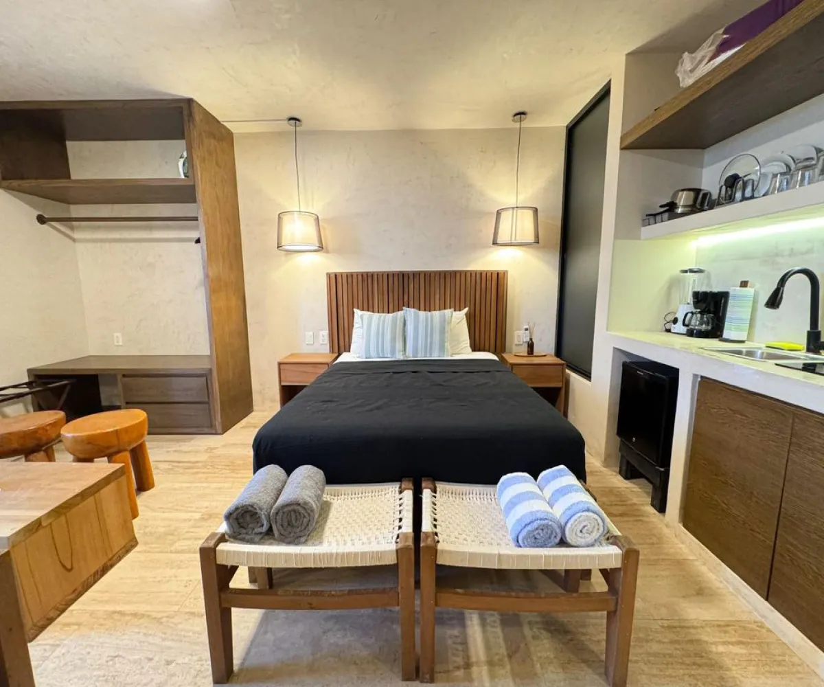 Departamento En Venta,La Veleta,COBÁ S/N, Tulum, Quintana Roo 77760, 1 Cuarto,1 Baño,COBÁ,1,pLCWnG4